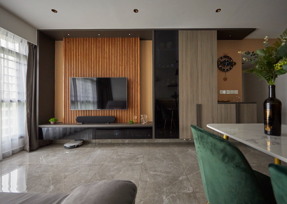 Classical, Contemporary, Modern Design - Living Room - HDB 4 Room - Design by Carpenters 匠