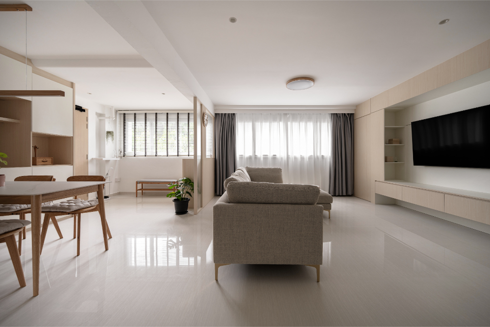 Scandinavian Design - Living Room - HDB 5 Room - Design by Carpenters 匠