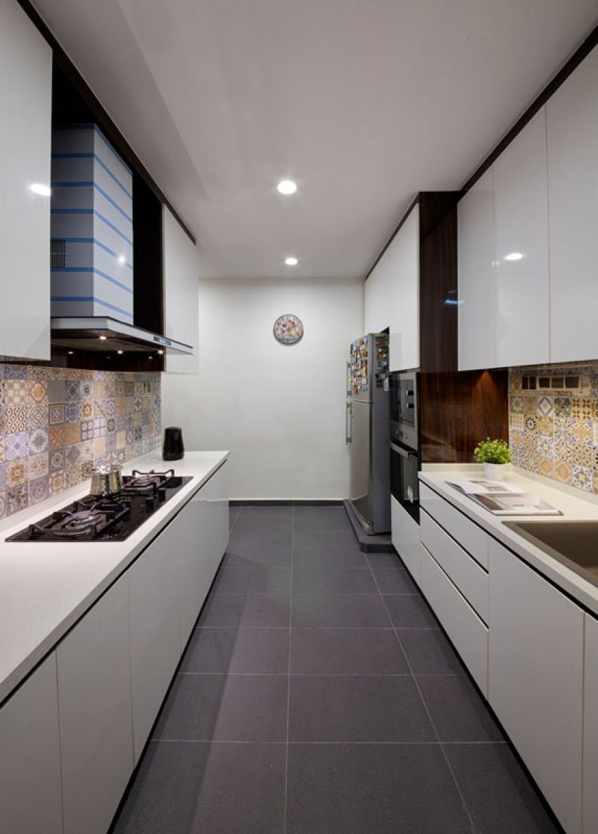 Contemporary, Mediterranean, Modern Design - Kitchen - Landed House - Design by Carpenters 匠