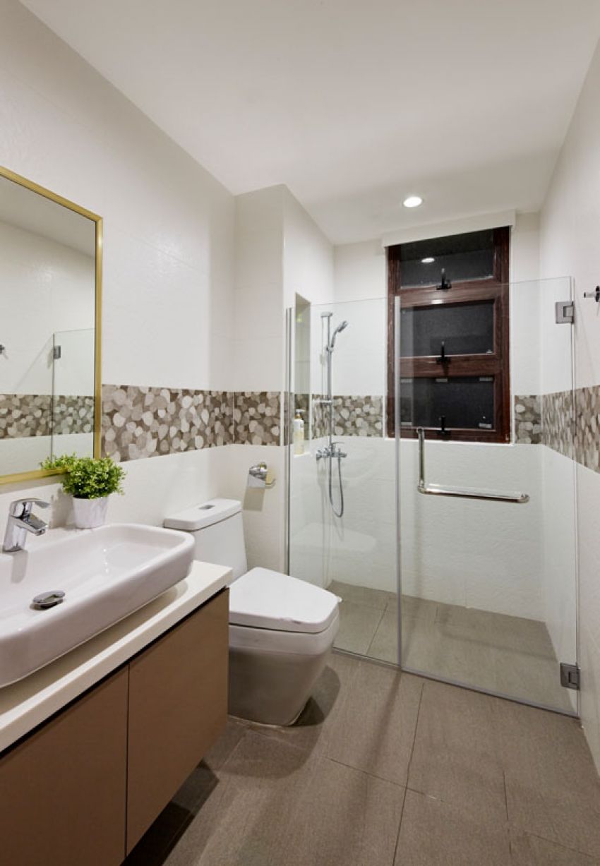 Contemporary, Mediterranean, Modern Design - Bathroom - Landed House - Design by Carpenters 匠