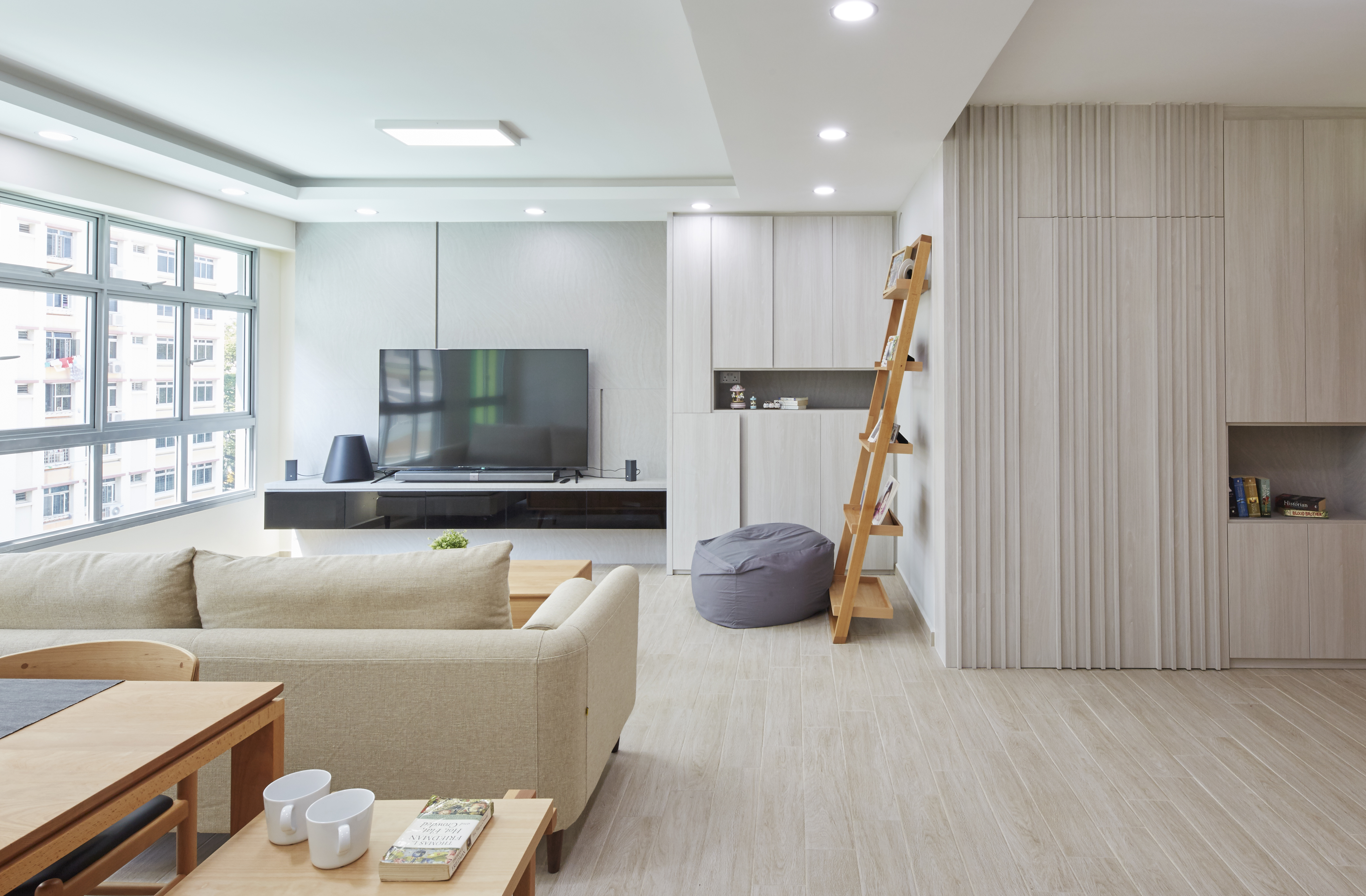 Minimalist, Scandinavian Design - Living Room - HDB 4 Room - Design by Carpenters 匠