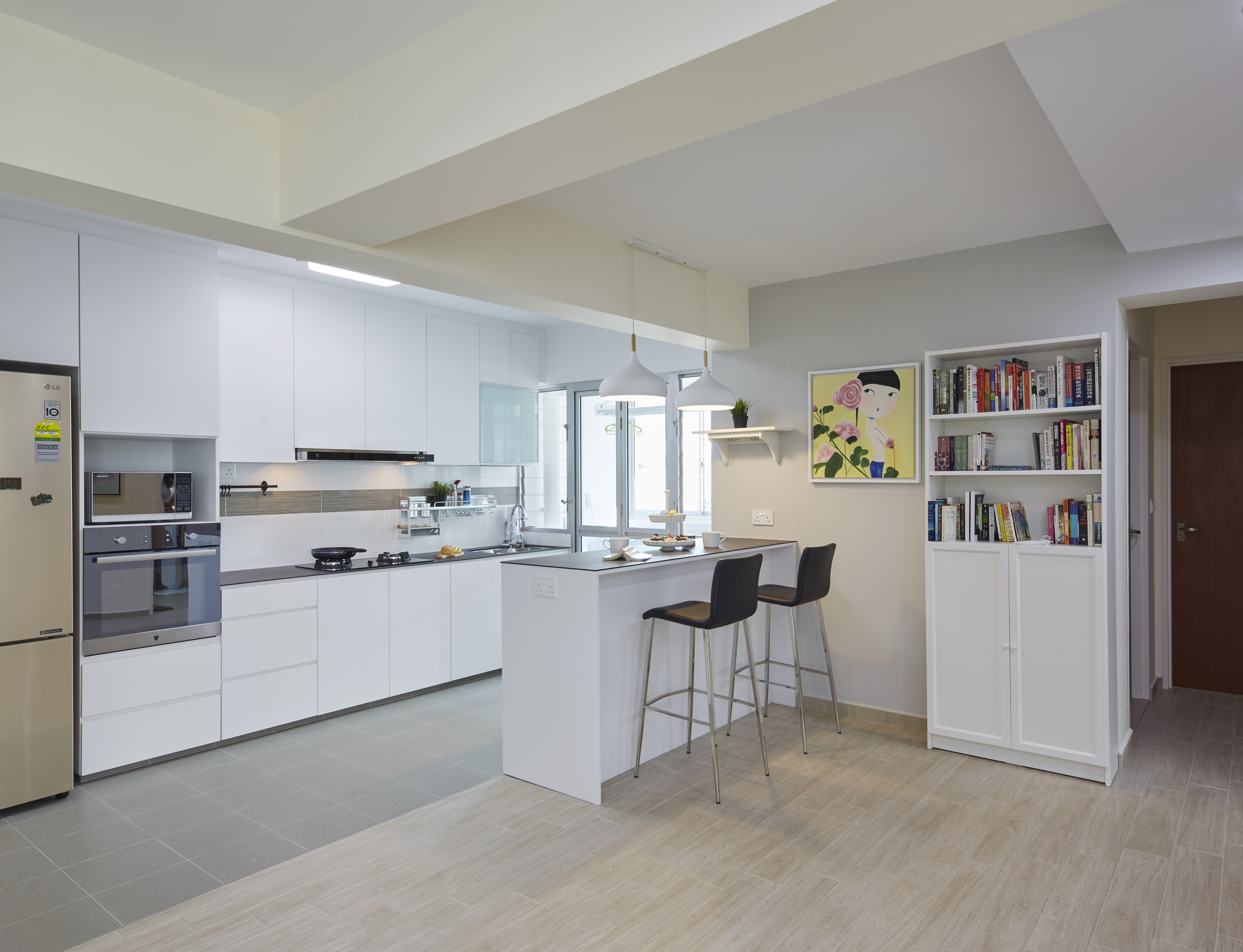 Minimalist, Scandinavian Design - Kitchen - HDB 4 Room - Design by Carpenters 匠