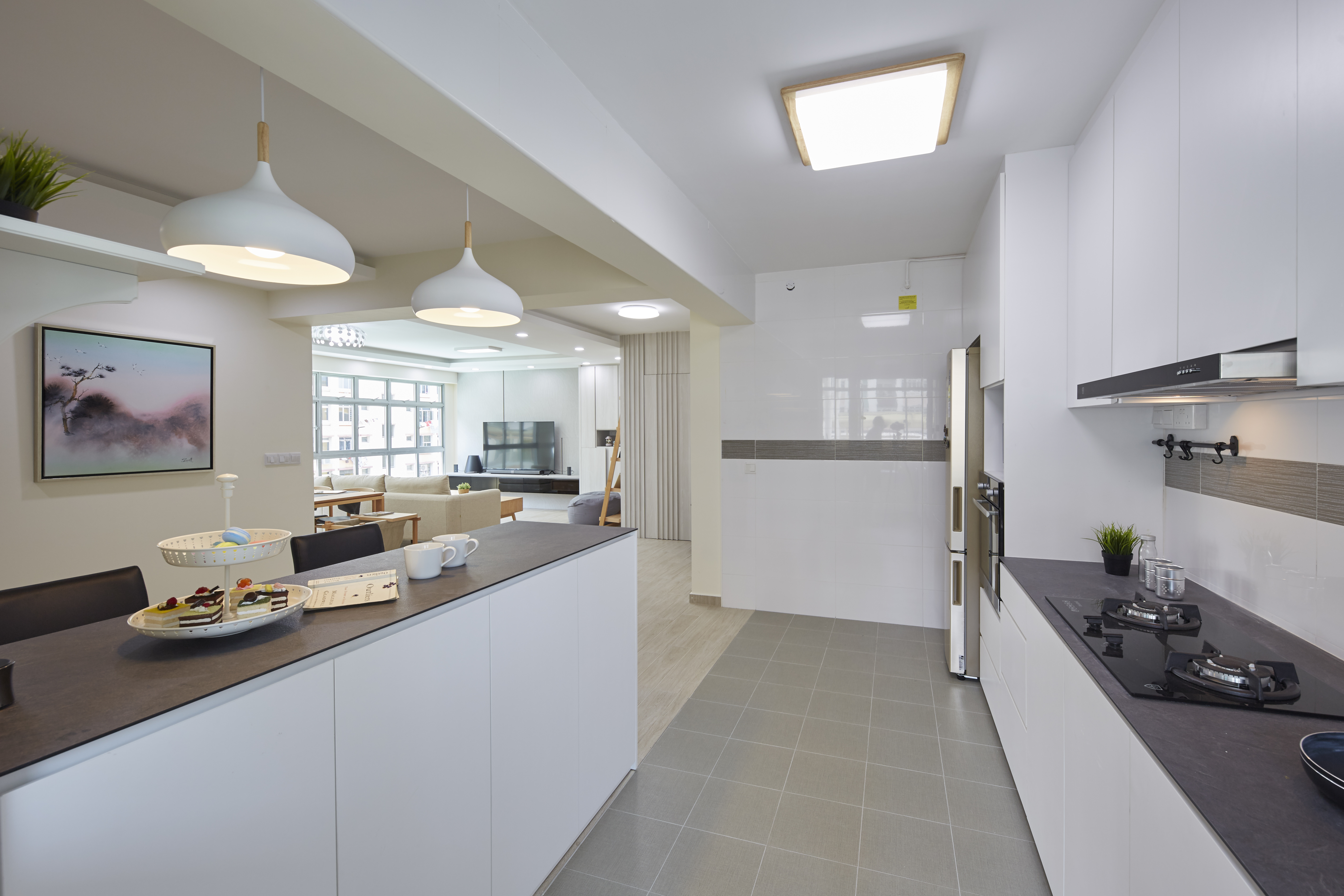 Minimalist, Scandinavian Design - Kitchen - HDB 4 Room - Design by Carpenters 匠