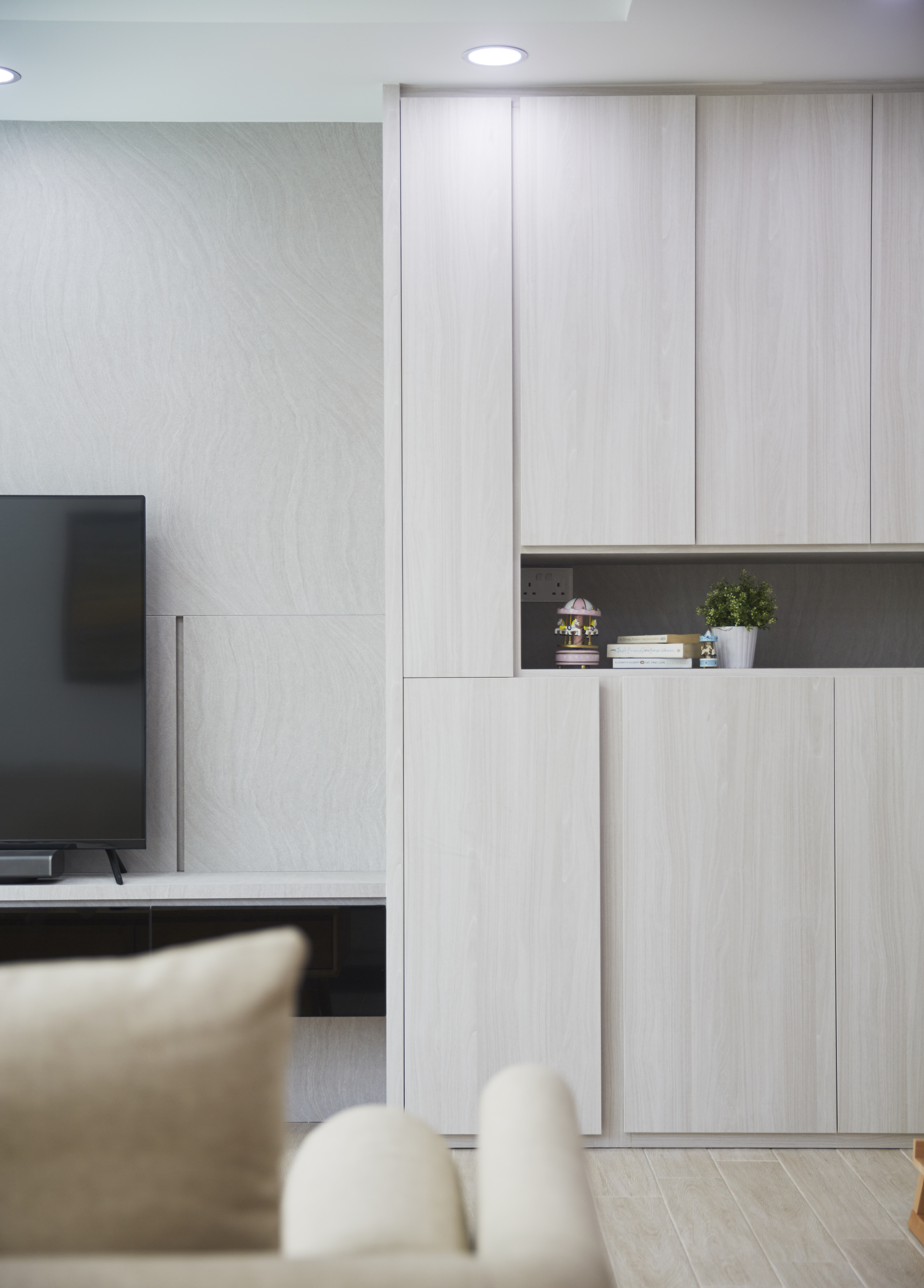 Minimalist, Scandinavian Design - Living Room - HDB 4 Room - Design by Carpenters 匠