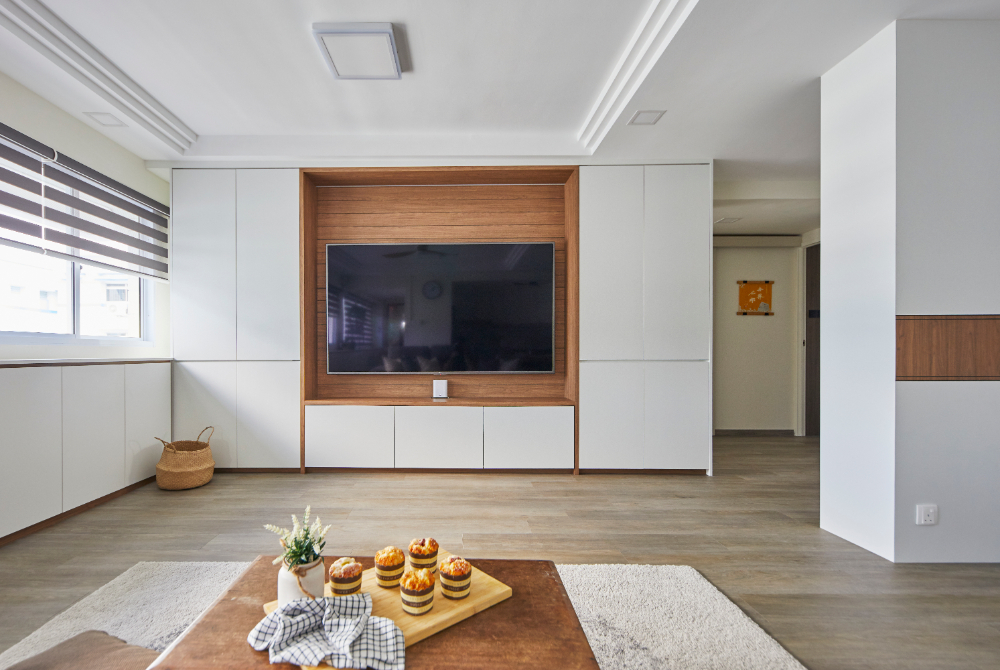 Contemporary, Scandinavian Design - Living Room - HDB Executive Apartment - Design by Carpenters 匠