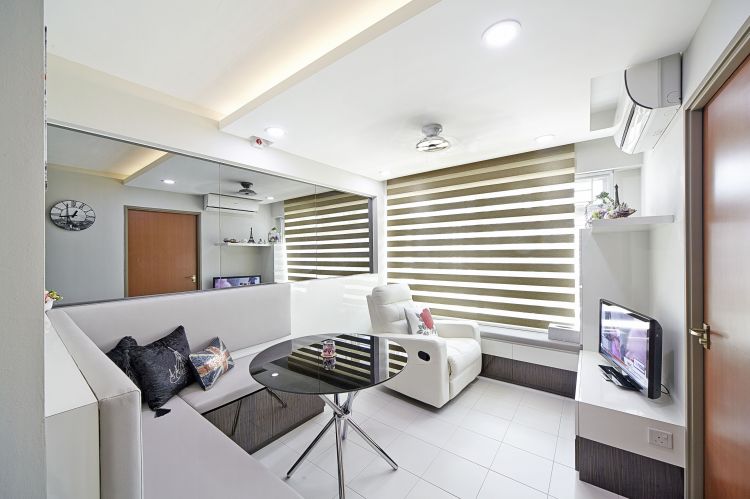 Contemporary, Modern Design - Living Room - HDB 3 Room - Design by Carpenters 匠