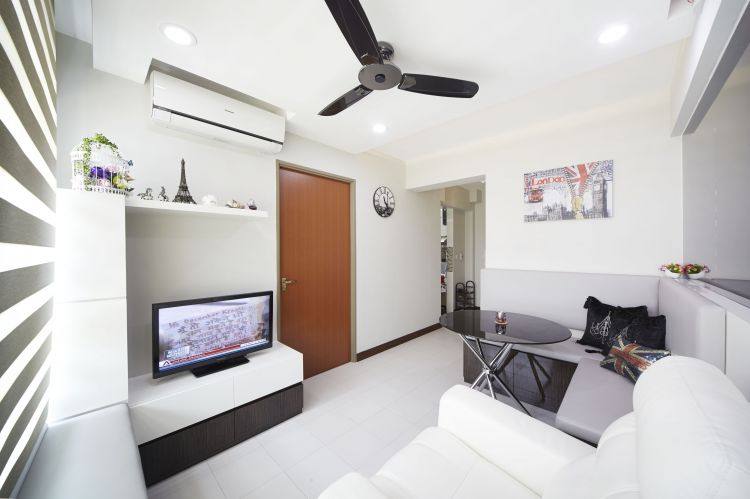 Contemporary, Modern Design - Living Room - HDB 3 Room - Design by Carpenters 匠