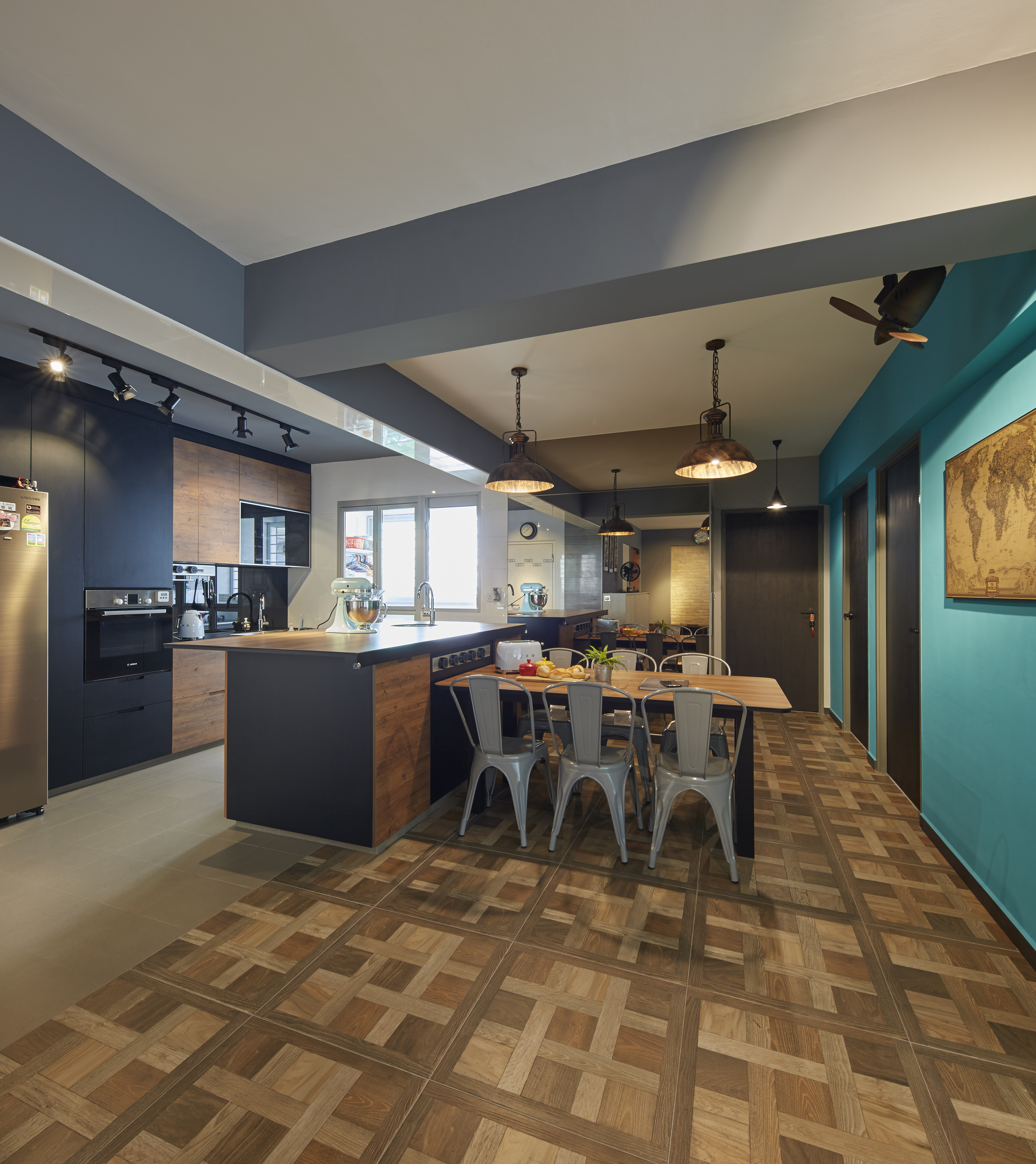 Eclectic, Rustic, Scandinavian Design - Dining Room - HDB 4 Room - Design by Carpenters 匠