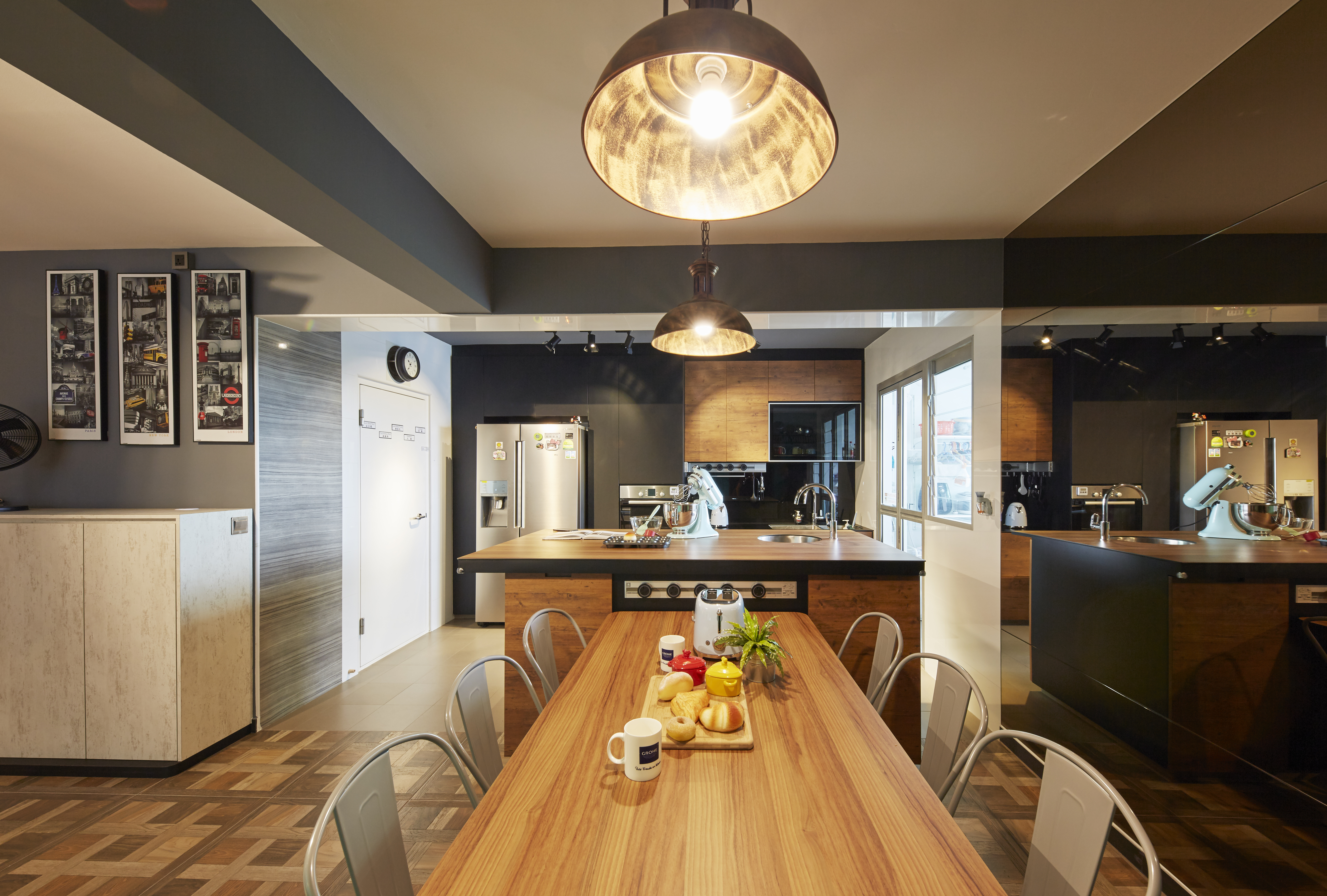 Eclectic, Rustic, Scandinavian Design - Kitchen - HDB 4 Room - Design by Carpenters 匠