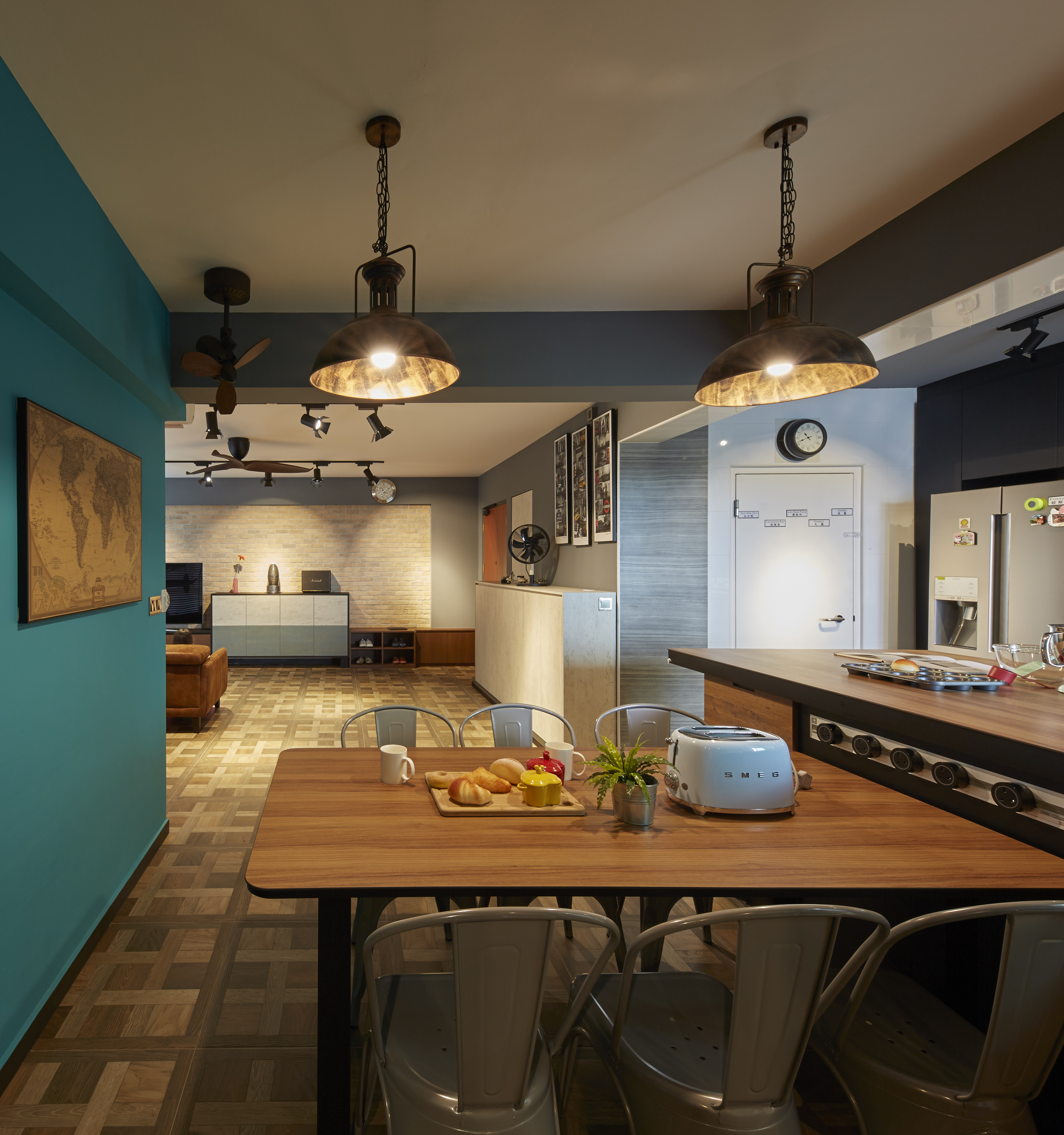 Eclectic, Rustic, Scandinavian Design - Kitchen - HDB 4 Room - Design by Carpenters 匠