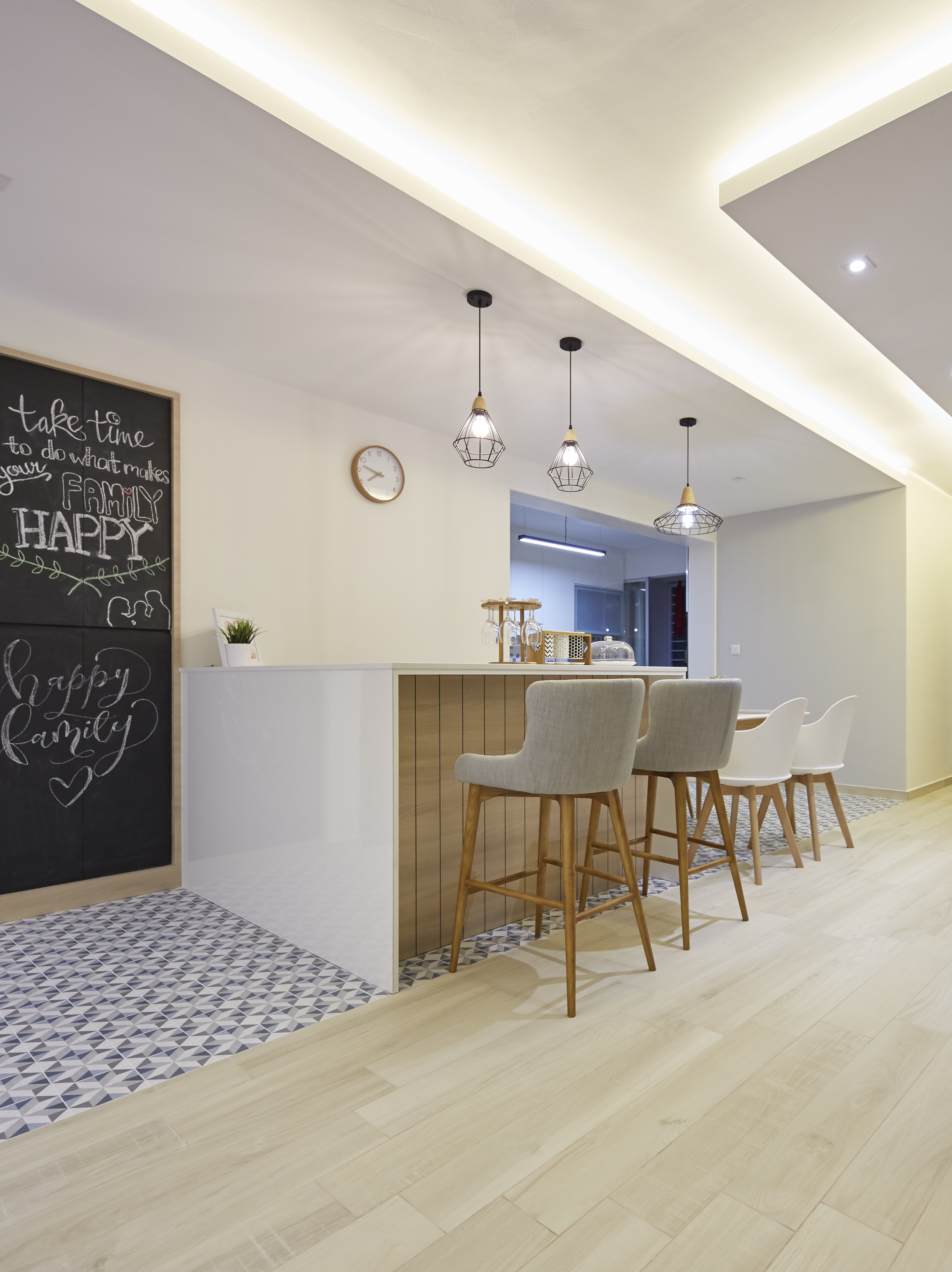 Modern, Rustic, Scandinavian Design - Dining Room - HDB 4 Room - Design by Carpenters 匠