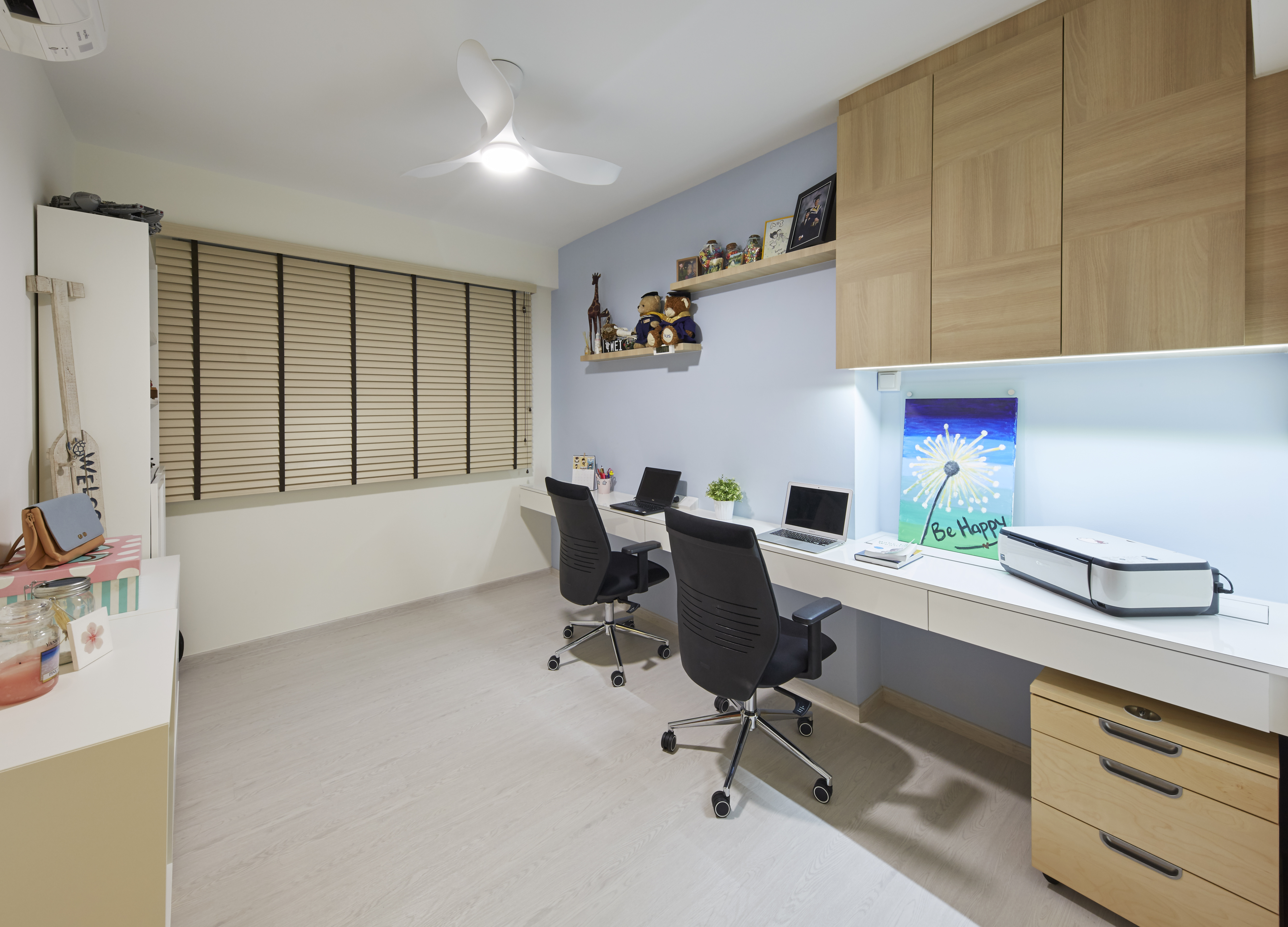 Modern, Rustic, Scandinavian Design - Study Room - HDB 4 Room - Design by Carpenters 匠