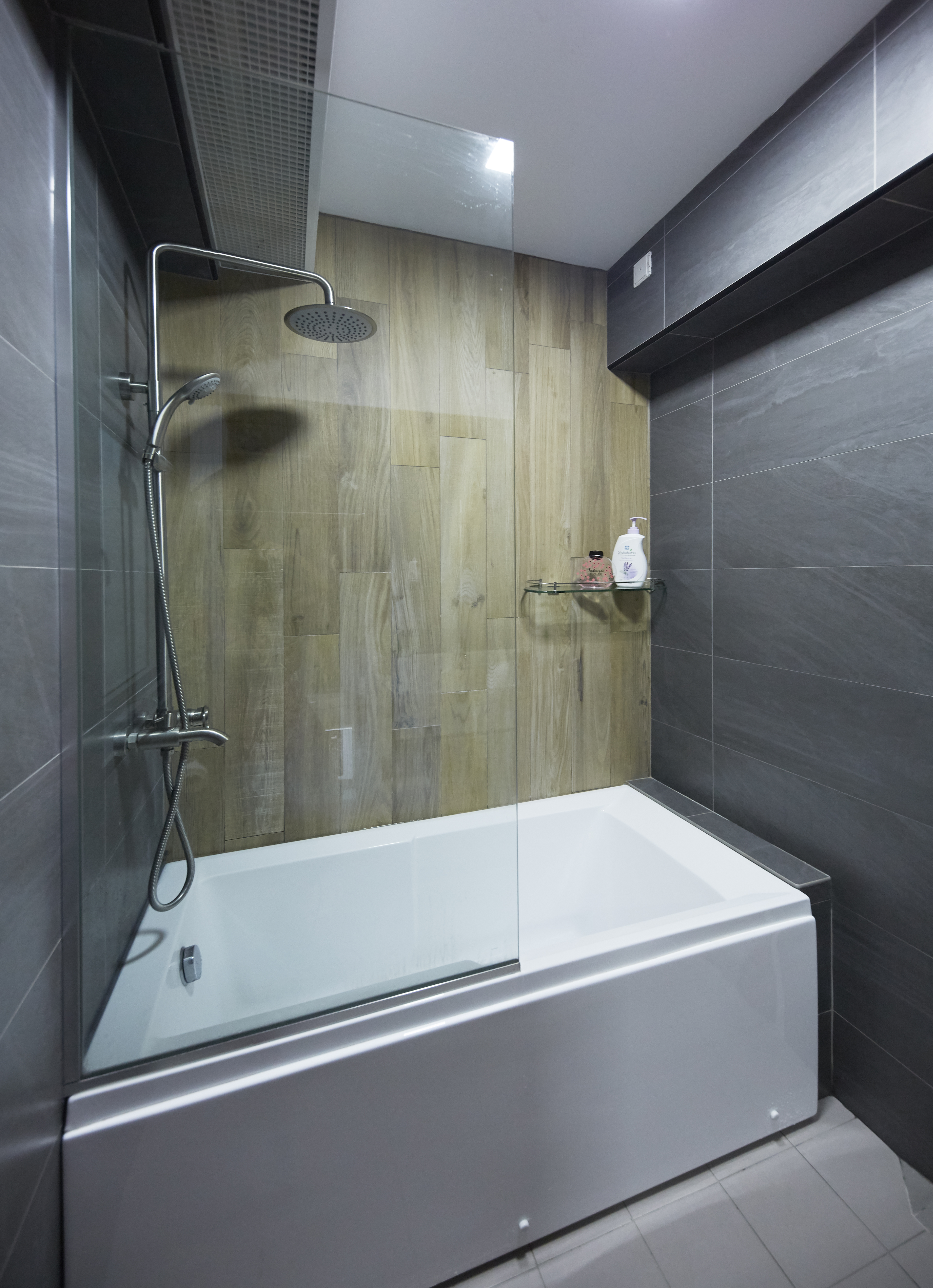 Modern, Rustic, Scandinavian Design - Bathroom - HDB 4 Room - Design by Carpenters 匠