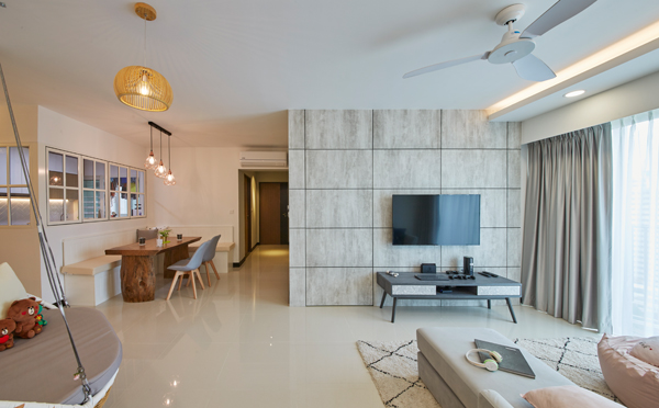 Eclectic, Minimalist, Scandinavian Design - Living Room - HDB 4 Room - Design by Carpenters 匠