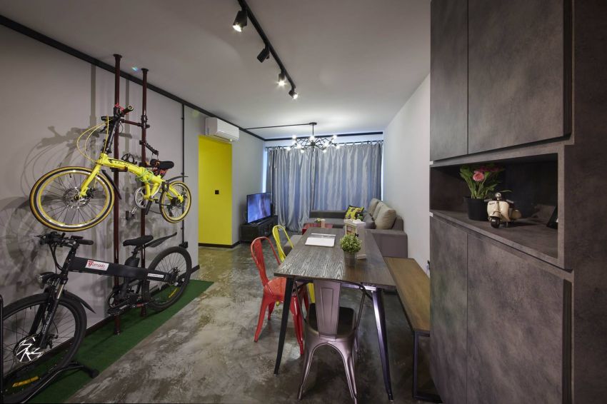 Industrial, Rustic, Scandinavian Design - Living Room - HDB 3 Room - Design by Carpenters 匠