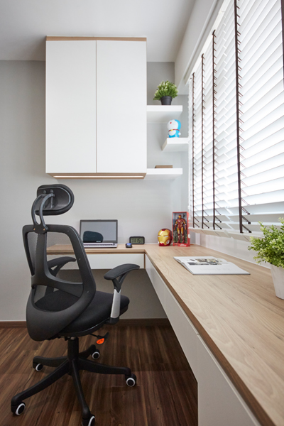 Eclectic, Modern, Scandinavian Design - Study Room - HDB 4 Room - Design by Carpenters 匠