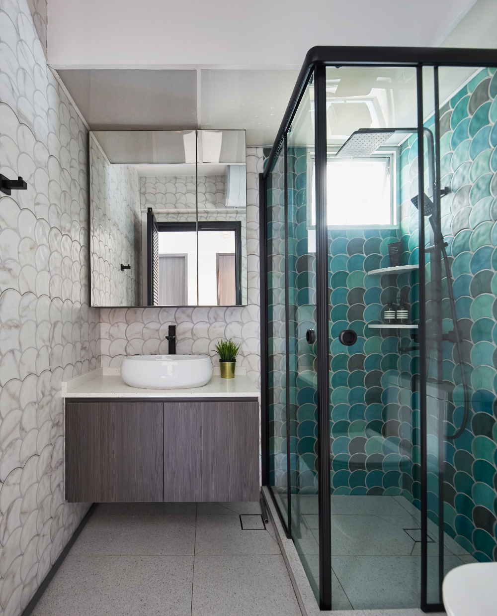 Contemporary, Industrial, Modern Design - Bathroom - HDB 4 Room - Design by Carpenters 匠