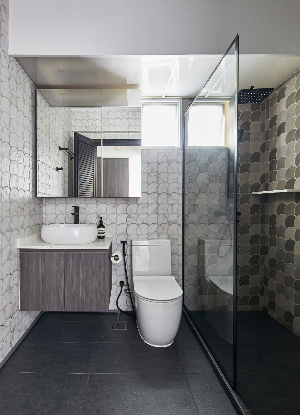 Contemporary, Industrial, Modern Design - Bathroom - HDB 4 Room - Design by Carpenters 匠