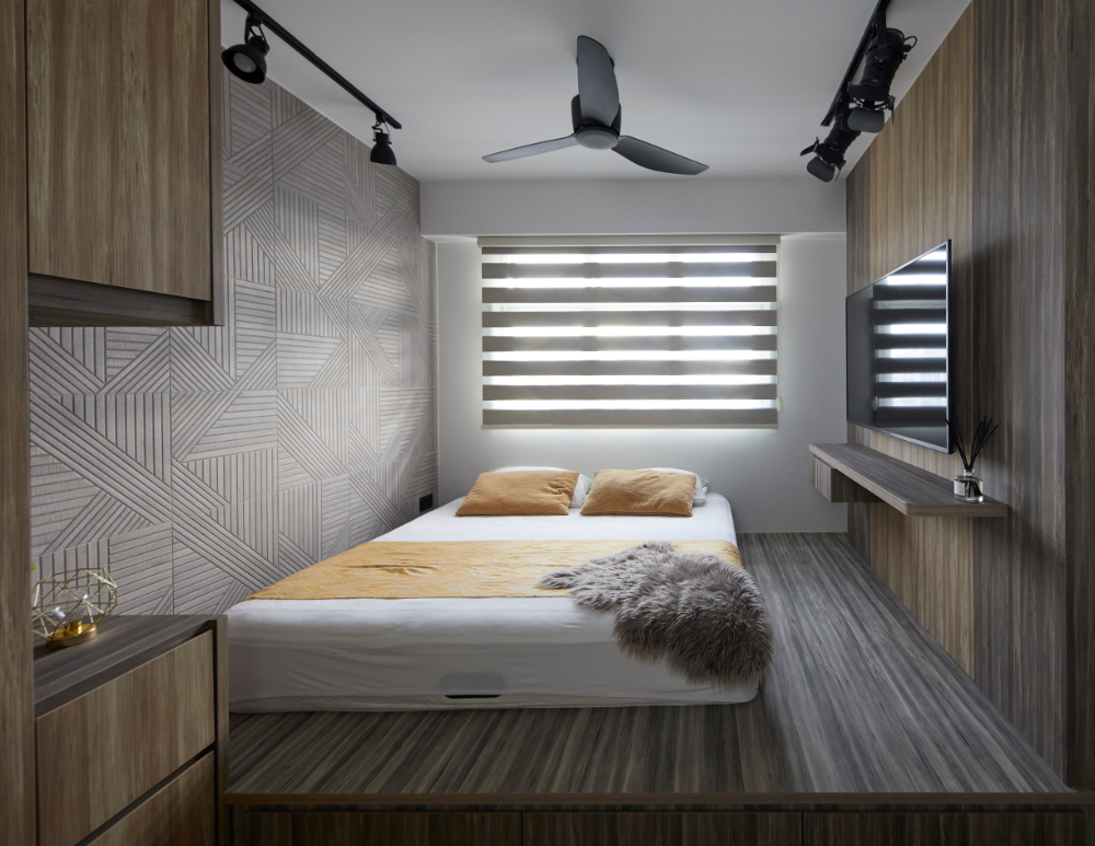 Contemporary, Industrial, Modern Design - Bedroom - HDB 4 Room - Design by Carpenters 匠