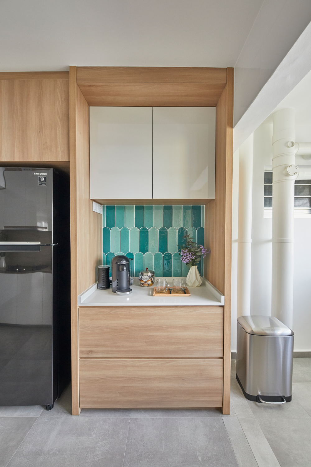 Contemporary, Modern Design - Kitchen - HDB 5 Room - Design by Carpenters 匠