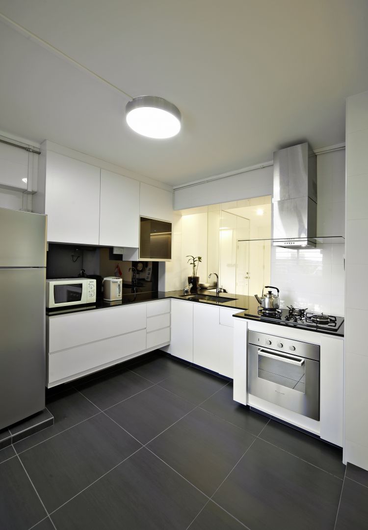 Contemporary, Modern Design - Kitchen - HDB 4 Room - Design by Carpenters 匠