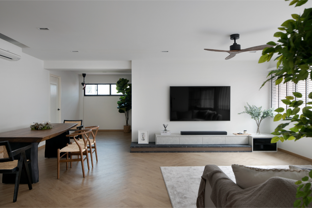 Scandinavian Design - Living Room - HDB 4 Room - Design by Carpenters 匠