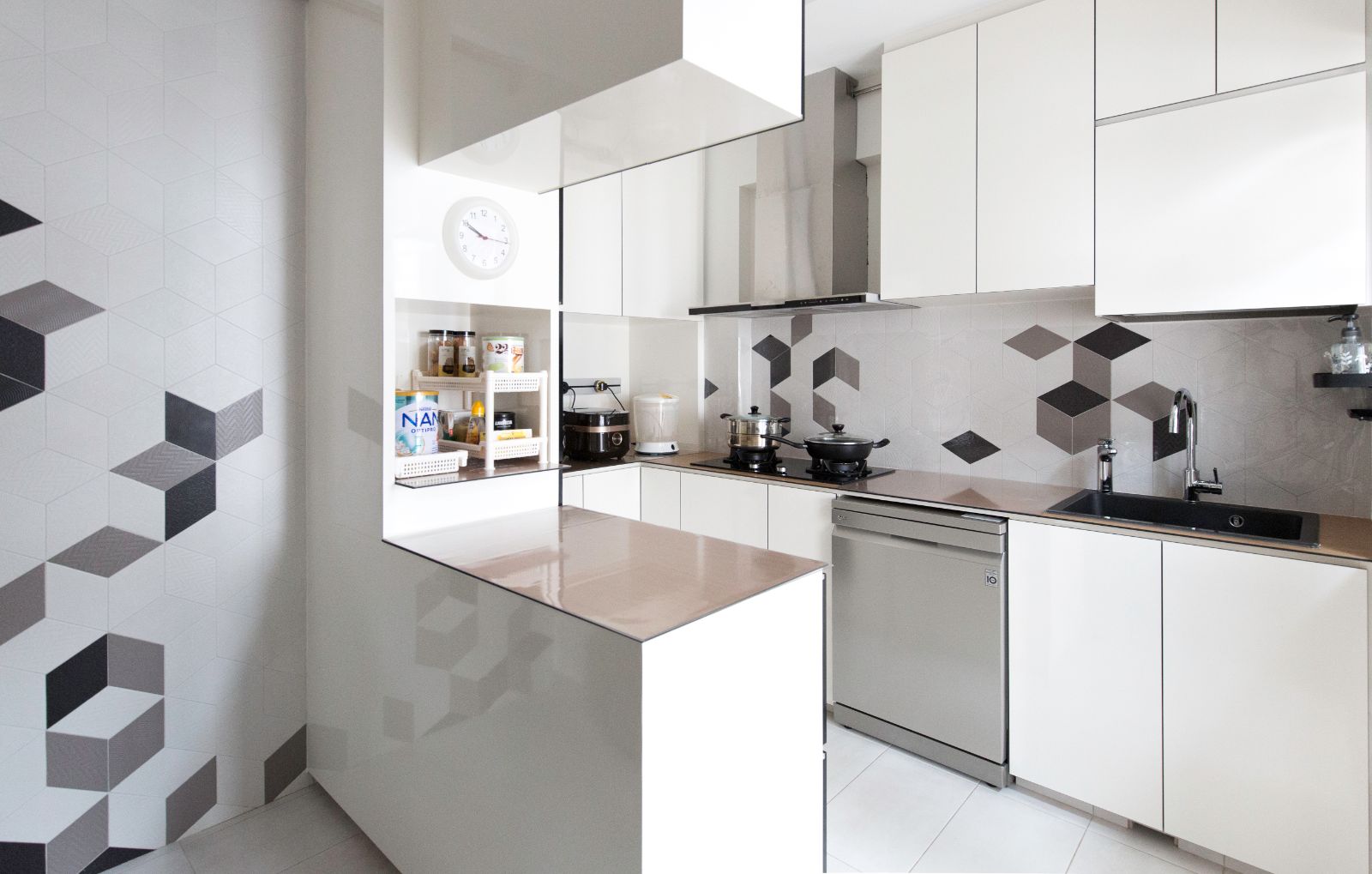 Scandinavian Design - Kitchen - HDB 4 Room - Design by Carpenters 匠