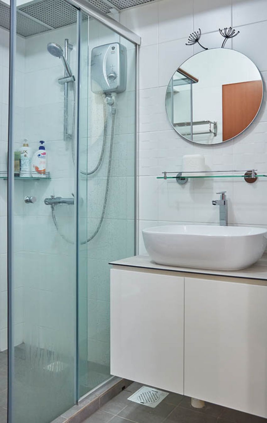 Modern, Scandinavian Design - Bathroom - HDB 4 Room - Design by Carpenters 匠