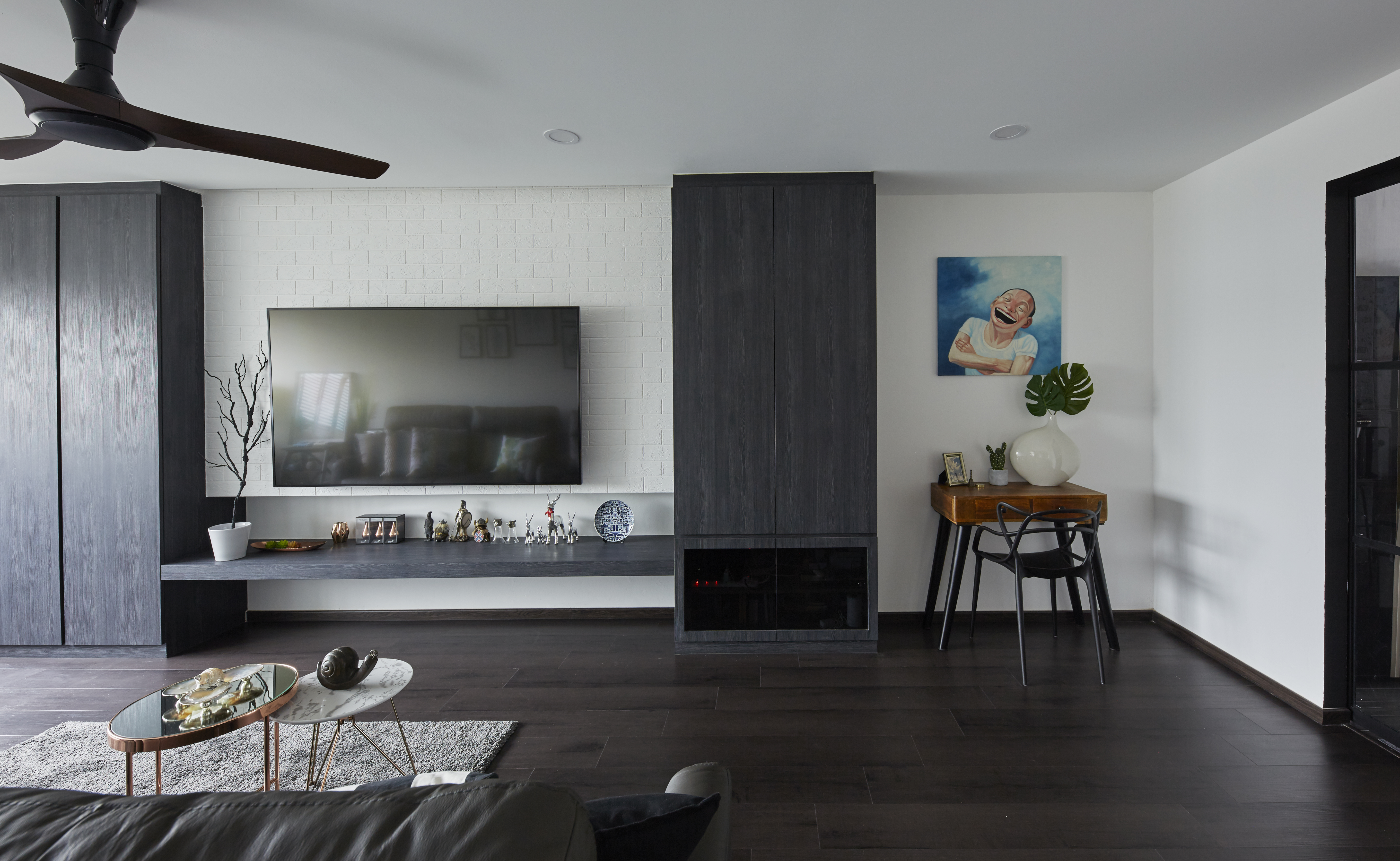 Industrial, Modern Design - Living Room - HDB 4 Room - Design by Carpenters 匠