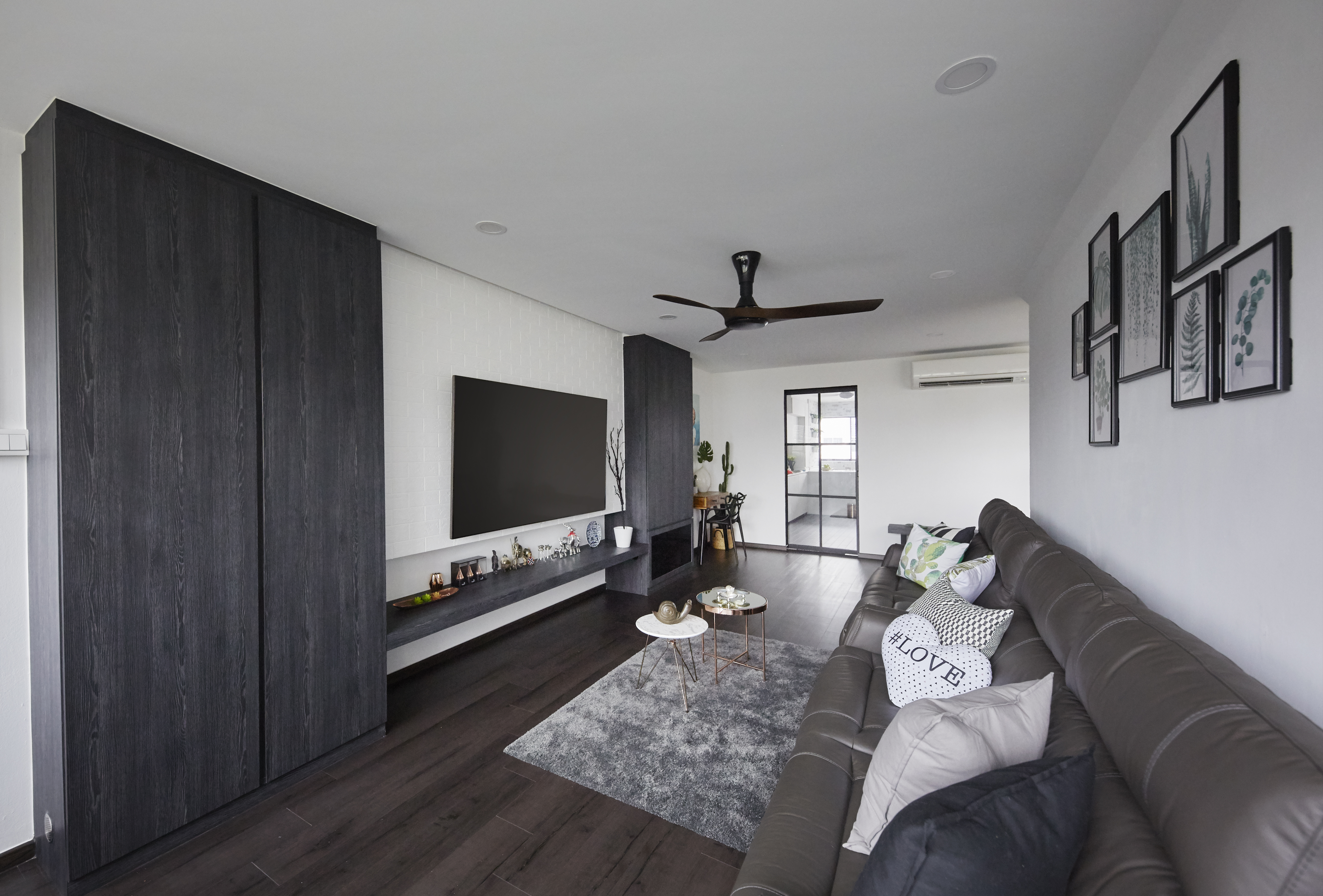 Industrial, Modern Design - Living Room - HDB 4 Room - Design by Carpenters 匠