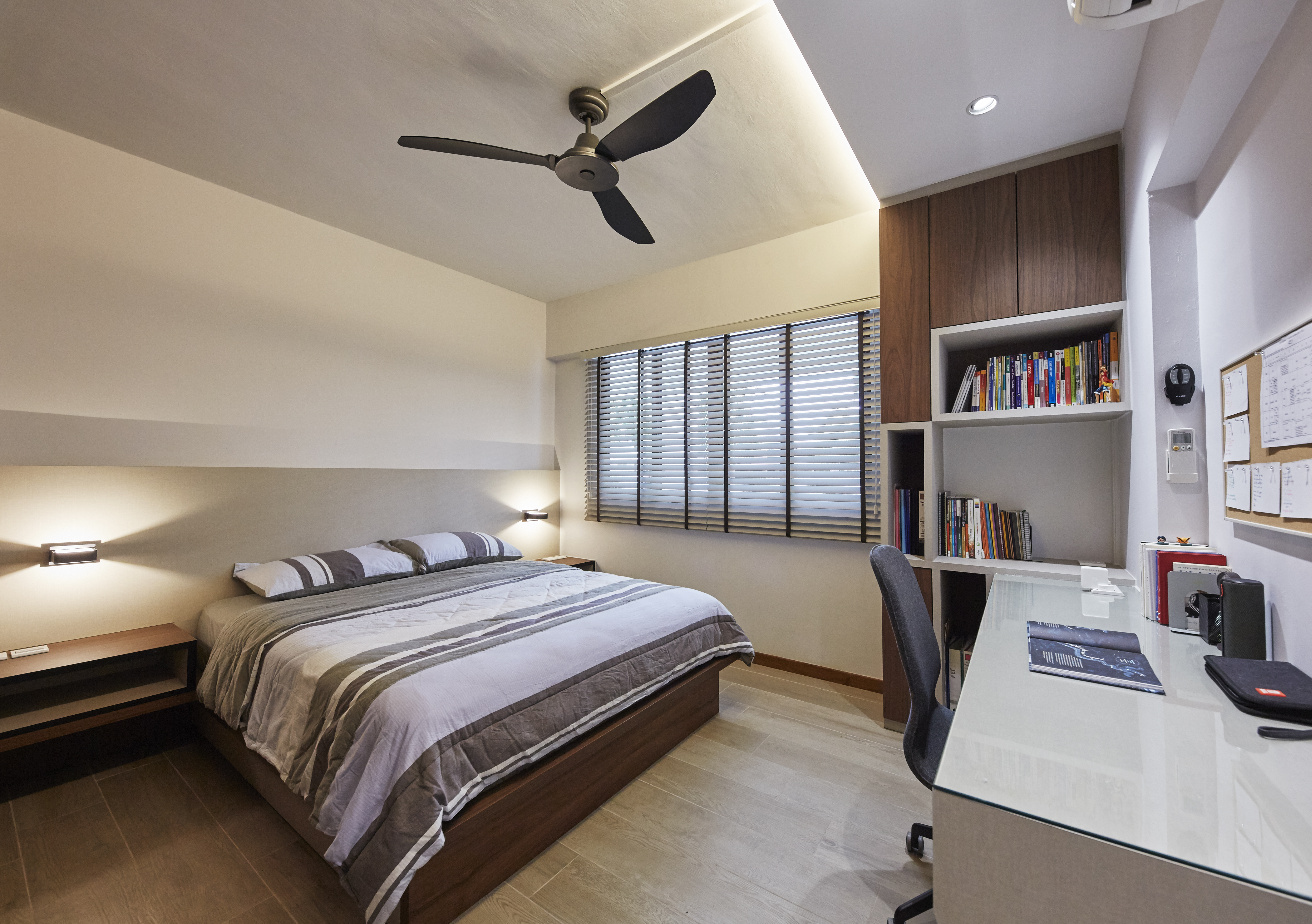 Classical, Minimalist, Modern Design - Bedroom - HDB Executive Apartment - Design by Carpenters 匠