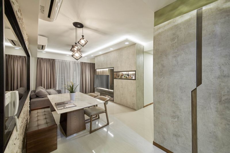 Contemporary, Modern, Rustic Design - Dining Room - Condominium - Design by Carpenters 匠