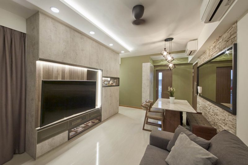 Contemporary, Modern, Rustic Design - Living Room - Condominium - Design by Carpenters 匠