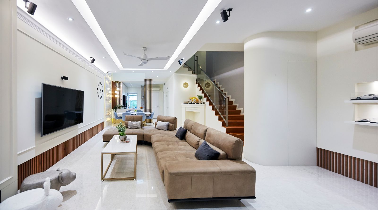 Modern Design - Living Room - Landed House - Design by Carpenters 匠
