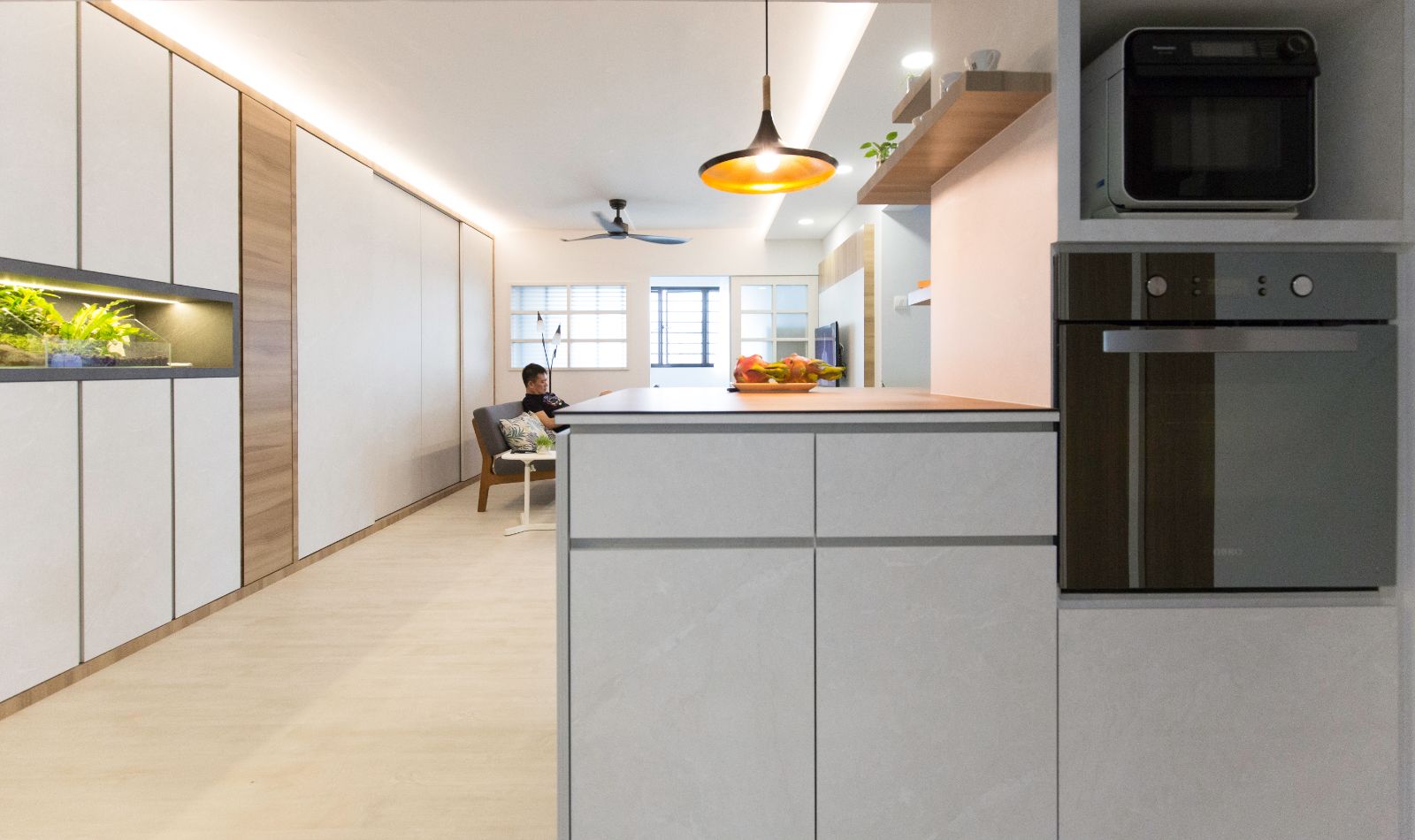 Contemporary, Scandinavian Design - Living Room - HDB 5 Room - Design by Carpenters 匠
