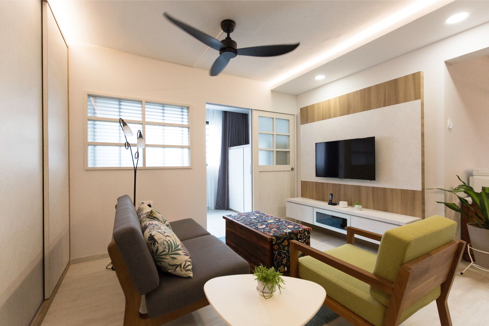 Contemporary, Scandinavian Design - Living Room - HDB 5 Room - Design by Carpenters 匠