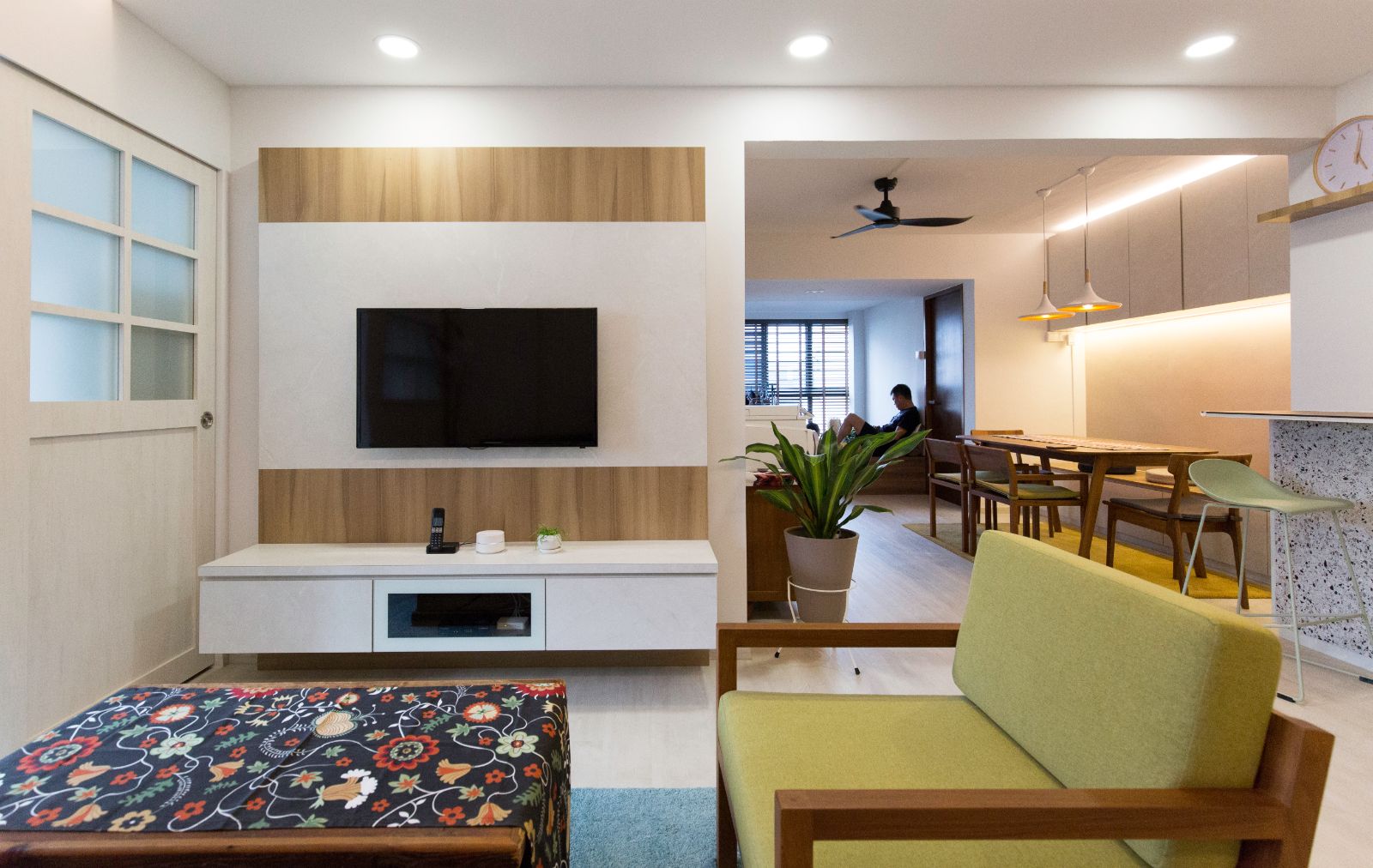 Contemporary, Scandinavian Design - Living Room - HDB 5 Room - Design by Carpenters 匠