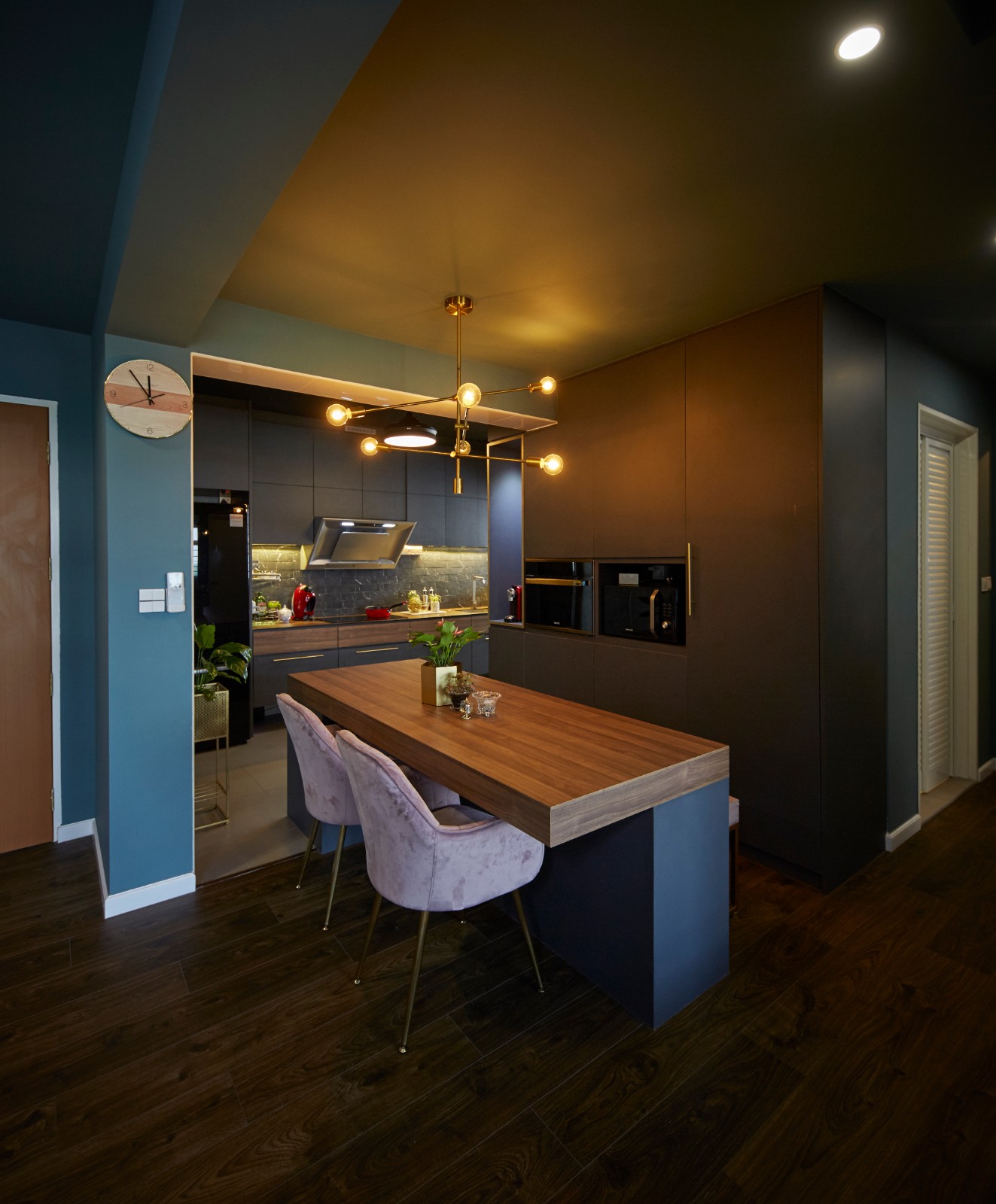 Resort, Rustic, Tropical Design - Kitchen - HDB 4 Room - Design by Carpenters 匠