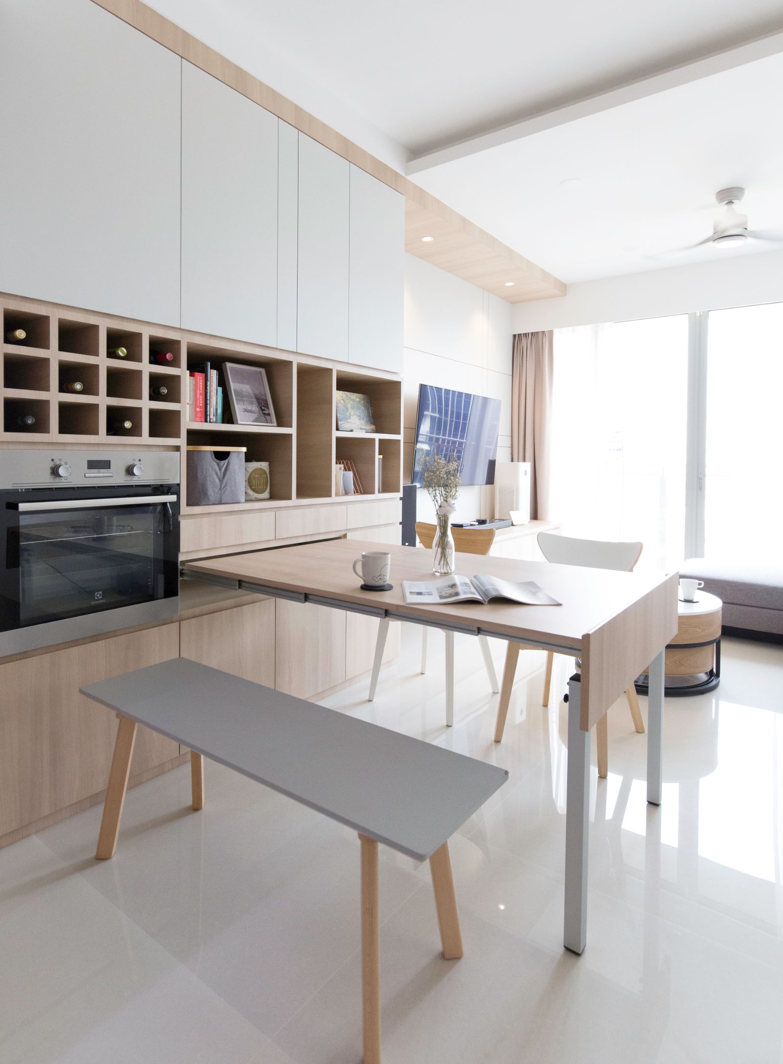 Minimalist, Scandinavian Design - Dining Room - Condominium - Design by Carpenters 匠