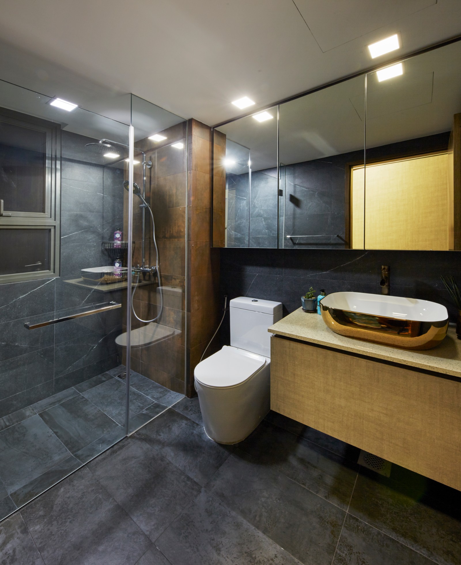 Eclectic, Modern, Rustic Design - Bathroom - Condominium - Design by Carpenters 匠