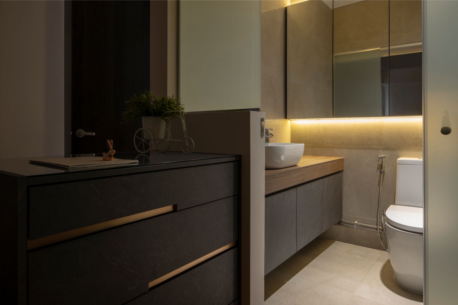 Contemporary, Modern, Scandinavian Design - Bathroom - HDB 5 Room - Design by Carpenters 匠