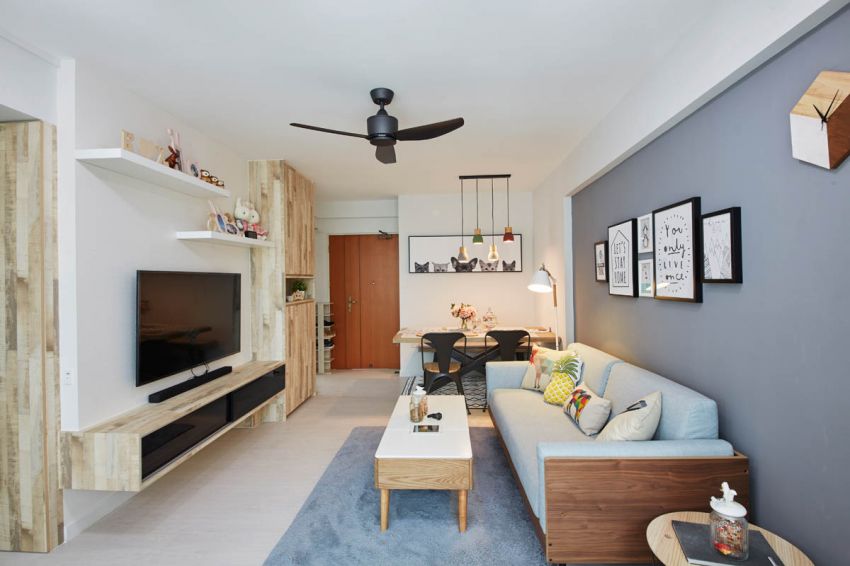 Modern, Scandinavian Design - Living Room - HDB 4 Room - Design by Carpenters 匠