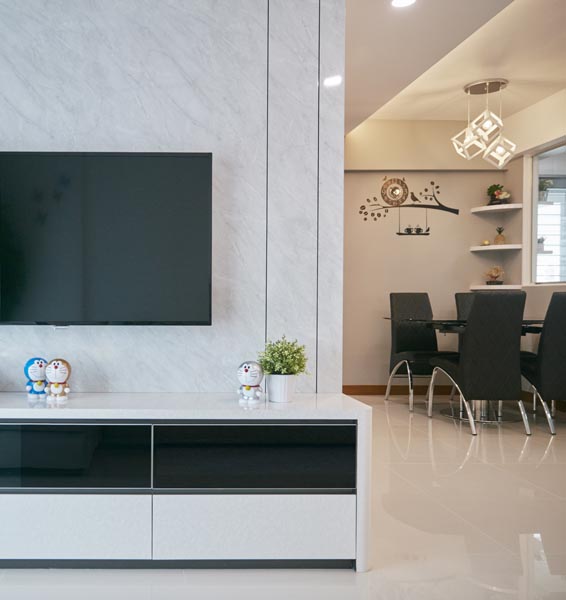 Contemporary, Minimalist, Scandinavian Design - Living Room - HDB 4 Room - Design by Carpenters 匠