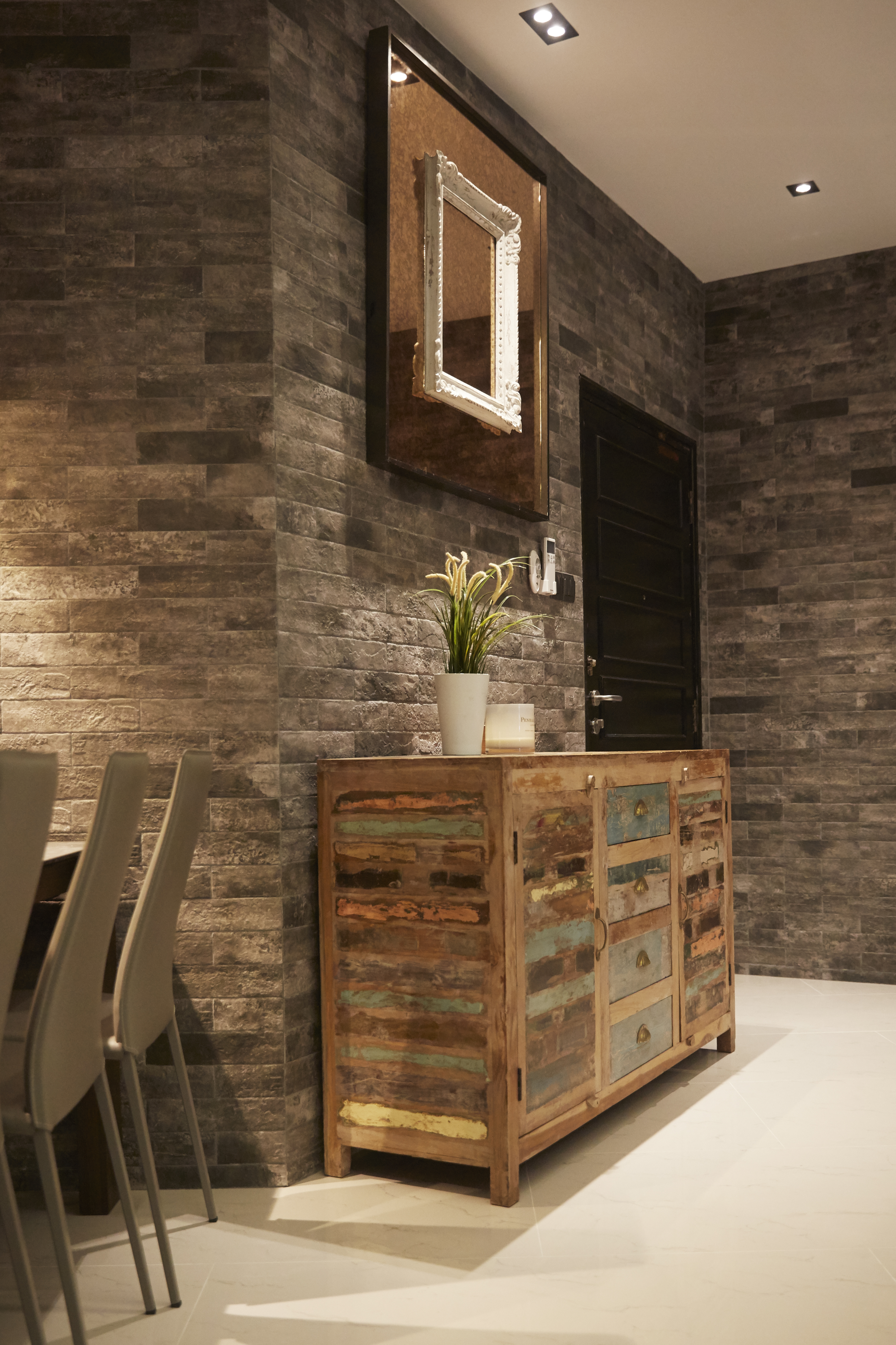 Industrial, Modern, Rustic Design - Living Room - Condominium - Design by Carpenters 匠