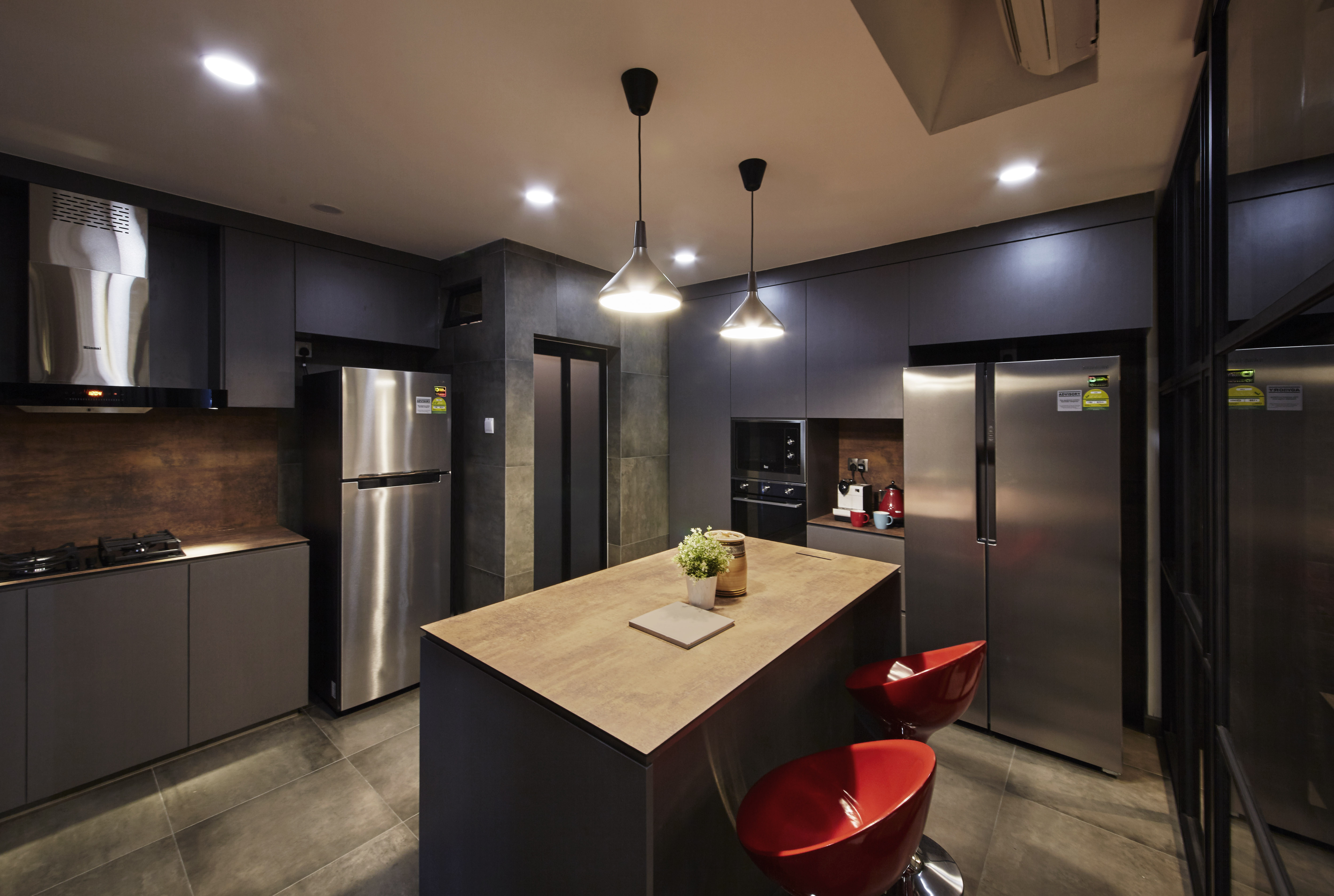 Industrial, Modern, Rustic Design - Kitchen - Condominium - Design by Carpenters 匠