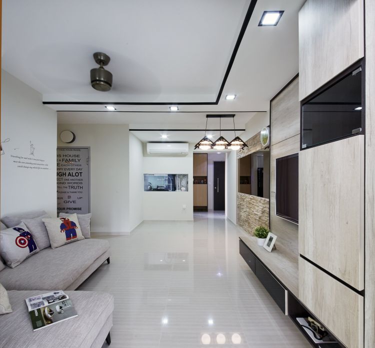 Contemporary, Modern, Scandinavian Design - Living Room - HDB 4 Room - Design by Carpenters 匠