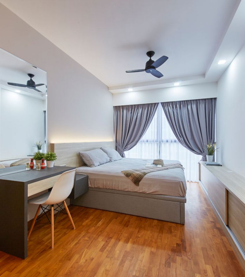 Modern, Scandinavian Design - Bedroom - HDB Executive Apartment - Design by Carpenters 匠