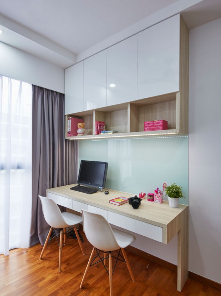 Modern, Scandinavian Design - Study Room - HDB Executive Apartment - Design by Carpenters 匠