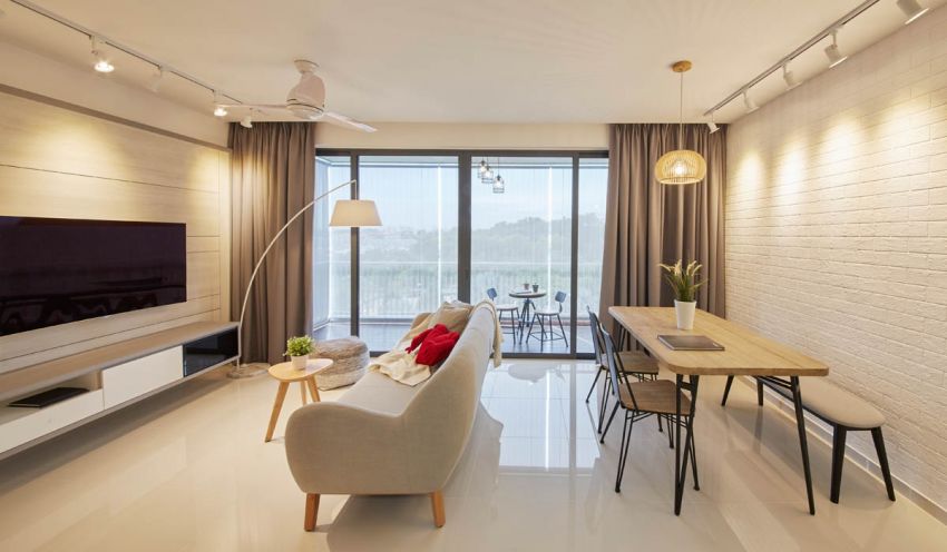 Scandinavian Design - Living Room - HDB Executive Apartment - Design by Carpenters 匠