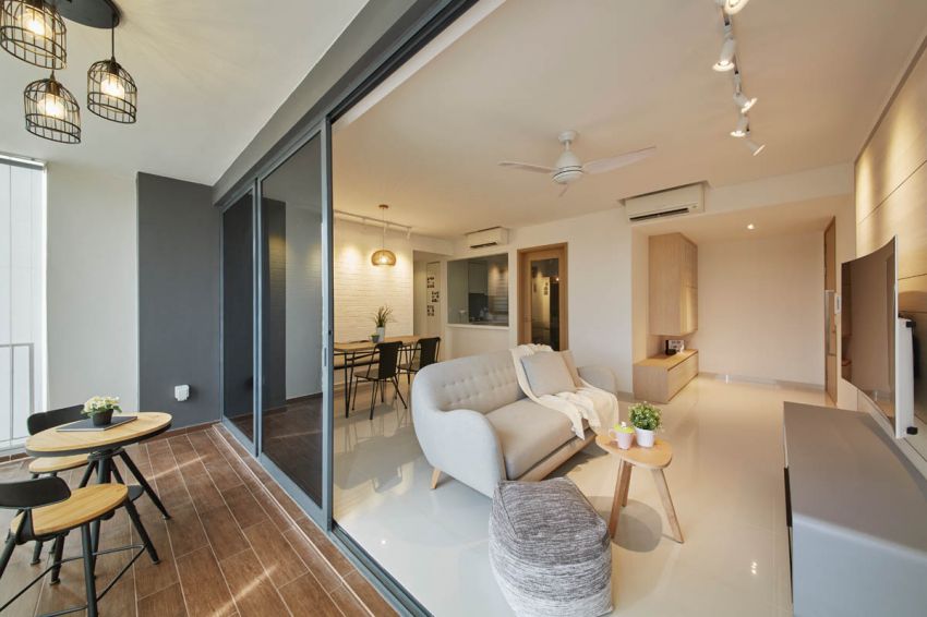 Scandinavian Design - Living Room - HDB Executive Apartment - Design by Carpenters 匠